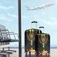 Personalized Afro Hibiscus Tropical Luggage Cover Dashiki African Pattern - African Pride