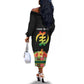 Personalized Afro Hibiscus Tropical Off The Shoulder Long Sleeve Dress Dashiki African Pattern - African Pride
