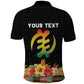 Personalized Afro Hibiscus Tropical Polo Shirt Dashiki African Pattern - African Pride