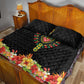 Personalized Afro Hibiscus Tropical Quilt Bed Set Dashiki African Pattern - African Pride