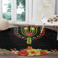Personalized Afro Hibiscus Tropical Round Carpet Dashiki African Pattern - African Pride
