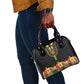 Personalized Afro Hibiscus Tropical Shoulder Handbag Dashiki African Pattern - African Pride