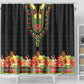 Personalized Afro Hibiscus Tropical Shower Curtain Dashiki African Pattern - African Pride