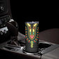 Personalized Afro Hibiscus Tropical Skinny Tumbler Dashiki African Pattern - African Pride