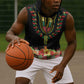 Personalized Afro Hibiscus Tropical Sleeveless Hoodie Dashiki African Pattern - African Pride