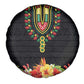Personalized Afro Hibiscus Tropical Spare Tire Cover Dashiki African Pattern - African Pride