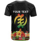 Personalized Afro Hibiscus Tropical T shirt Dashiki African Pattern - African Pride