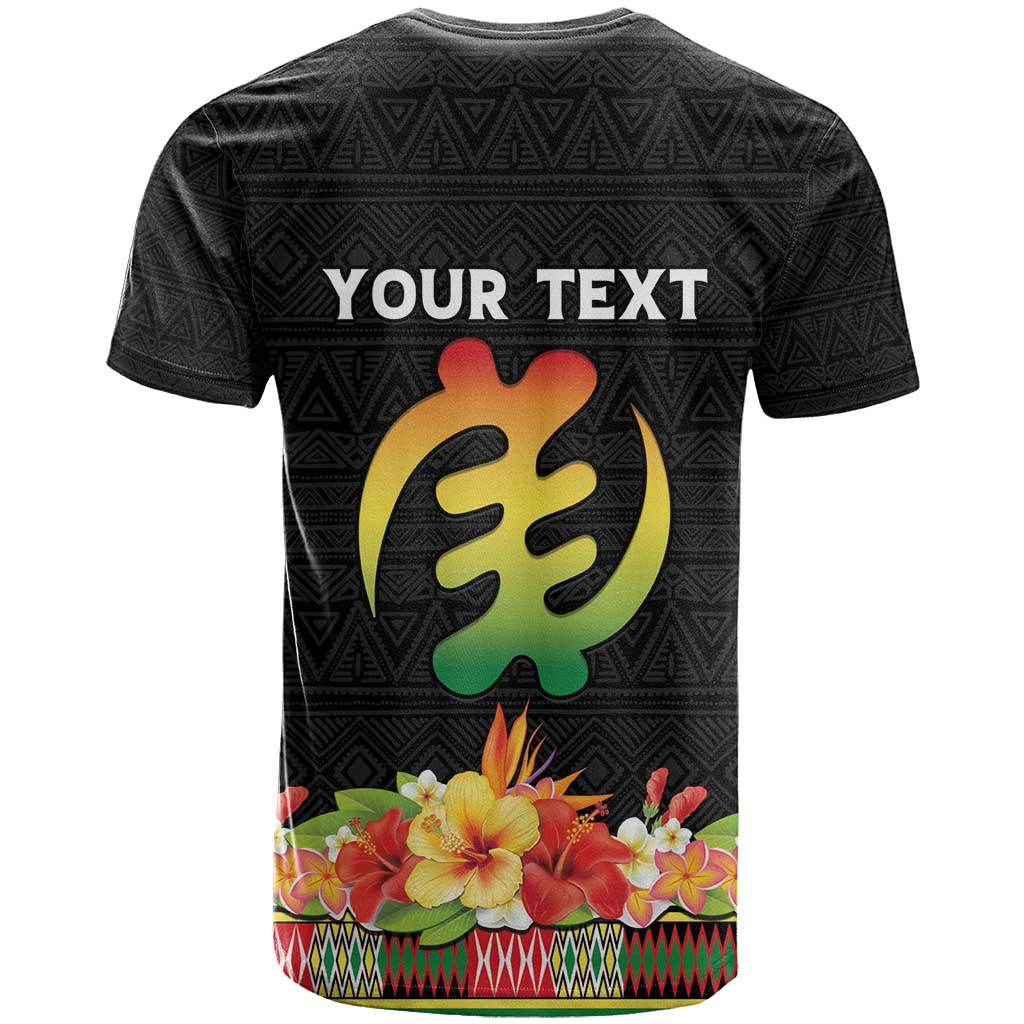 Personalized Afro Hibiscus Tropical T shirt Dashiki African Pattern - African Pride