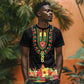 Personalized Afro Hibiscus Tropical T shirt Dashiki African Pattern - African Pride