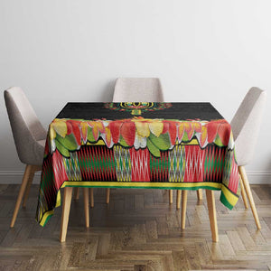Personalized Afro Hibiscus Tropical Tablecloth Dashiki African Pattern - African Pride