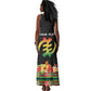 Personalized Afro Hibiscus Tropical Tank Maxi Dress Dashiki African Pattern - African Pride
