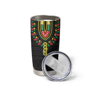 Personalized Afro Hibiscus Tropical Tumbler Cup Dashiki African Pattern - African Pride