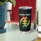Personalized Afro Hibiscus Tropical Tumbler Cup Dashiki African Pattern - African Pride