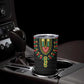 Personalized Afro Hibiscus Tropical Tumbler Cup Dashiki African Pattern - African Pride