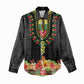 Personalized Afro Hibiscus Tropical Women Casual Shirt Dashiki African Pattern - African Pride