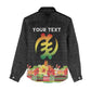Personalized Afro Hibiscus Tropical Women Casual Shirt Dashiki African Pattern - African Pride