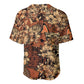 Afro Hibiscus Tropical Baseball Jersey African Pattern - African Pride