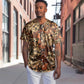 Afro Hibiscus Tropical Baseball Jersey African Pattern - African Pride