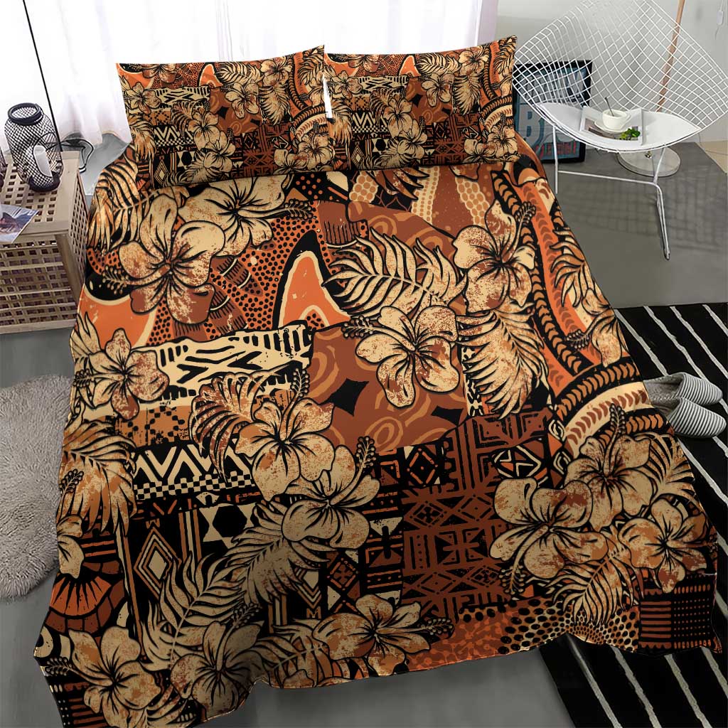 Afro Hibiscus Tropical Bedding Set African Pattern - African Pride