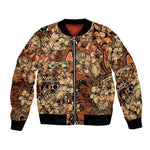 Afro Hibiscus Tropical Bomber Jacket African Pattern - African Pride