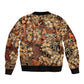 Afro Hibiscus Tropical Bomber Jacket African Pattern - African Pride