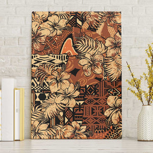 Afro Hibiscus Tropical Canvas Wall Art African Pattern - African Pride