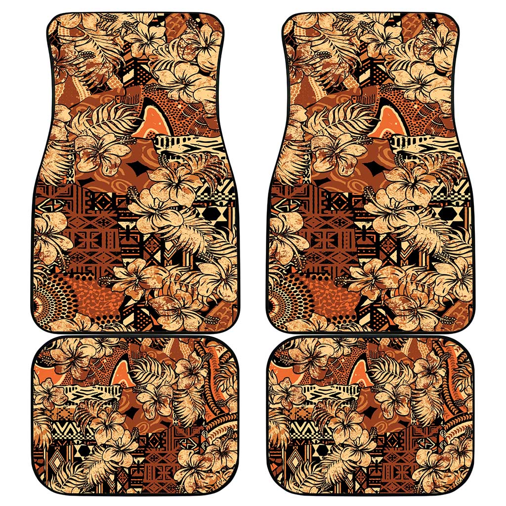 Afro Hibiscus Tropical Car Mats African Pattern - African Pride