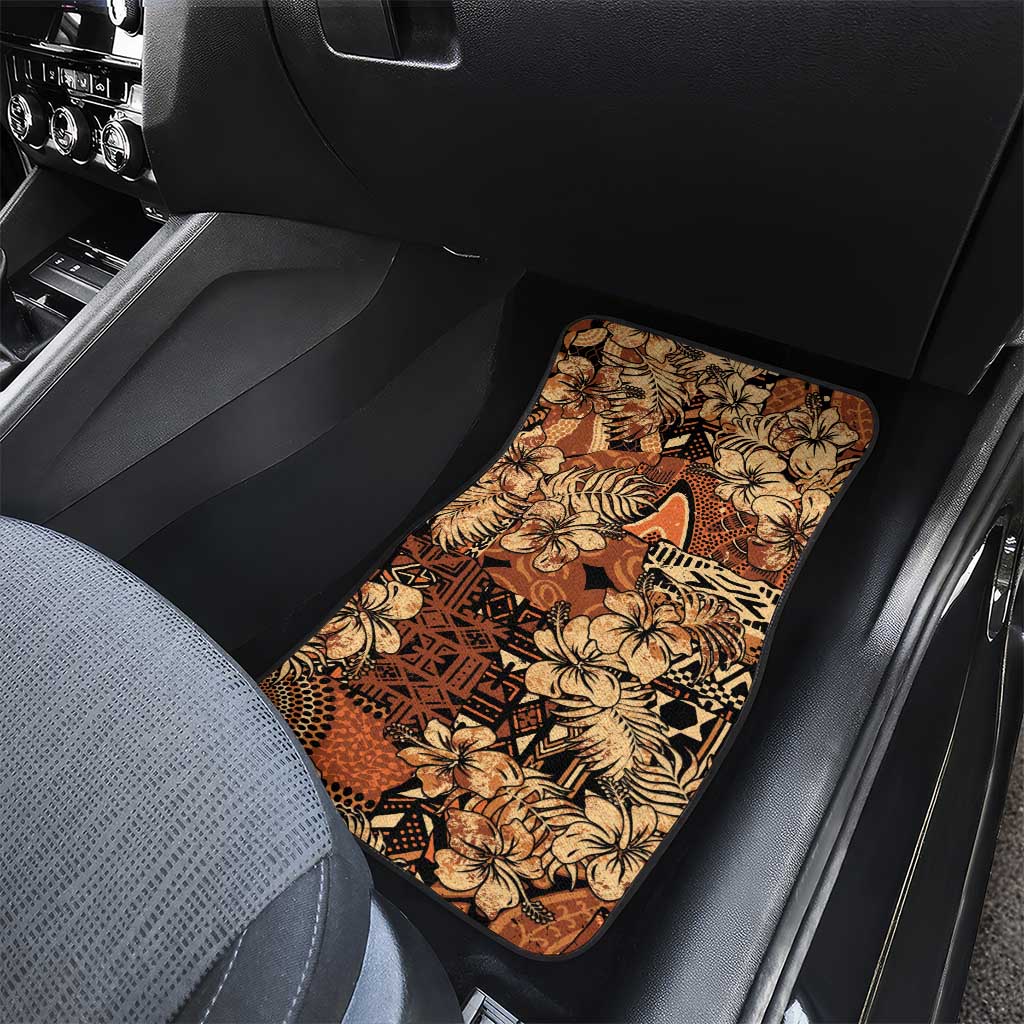Afro Hibiscus Tropical Car Mats African Pattern - African Pride