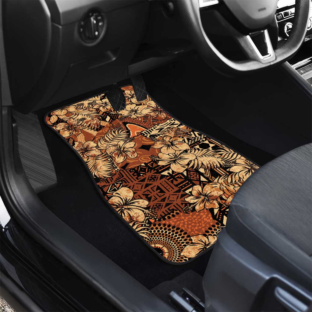 Afro Hibiscus Tropical Car Mats African Pattern - African Pride