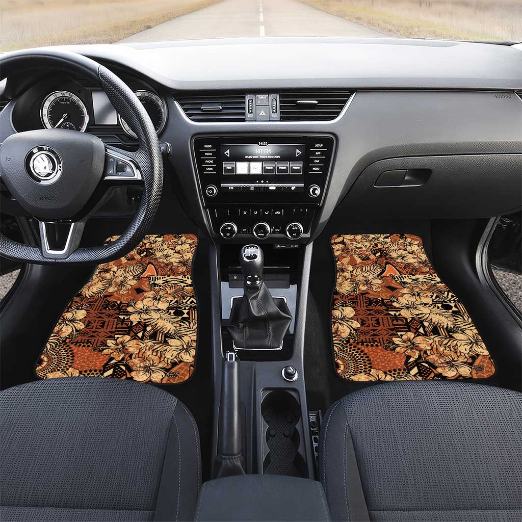 Afro Hibiscus Tropical Car Mats African Pattern - African Pride