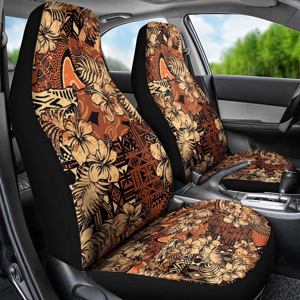 Afro Hibiscus Tropical Car Seat Cover African Pattern - African Pride