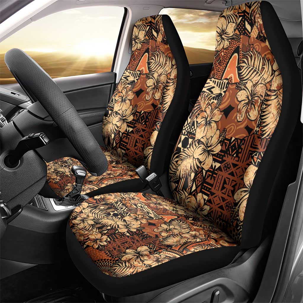 Afro Hibiscus Tropical Car Seat Cover African Pattern - African Pride