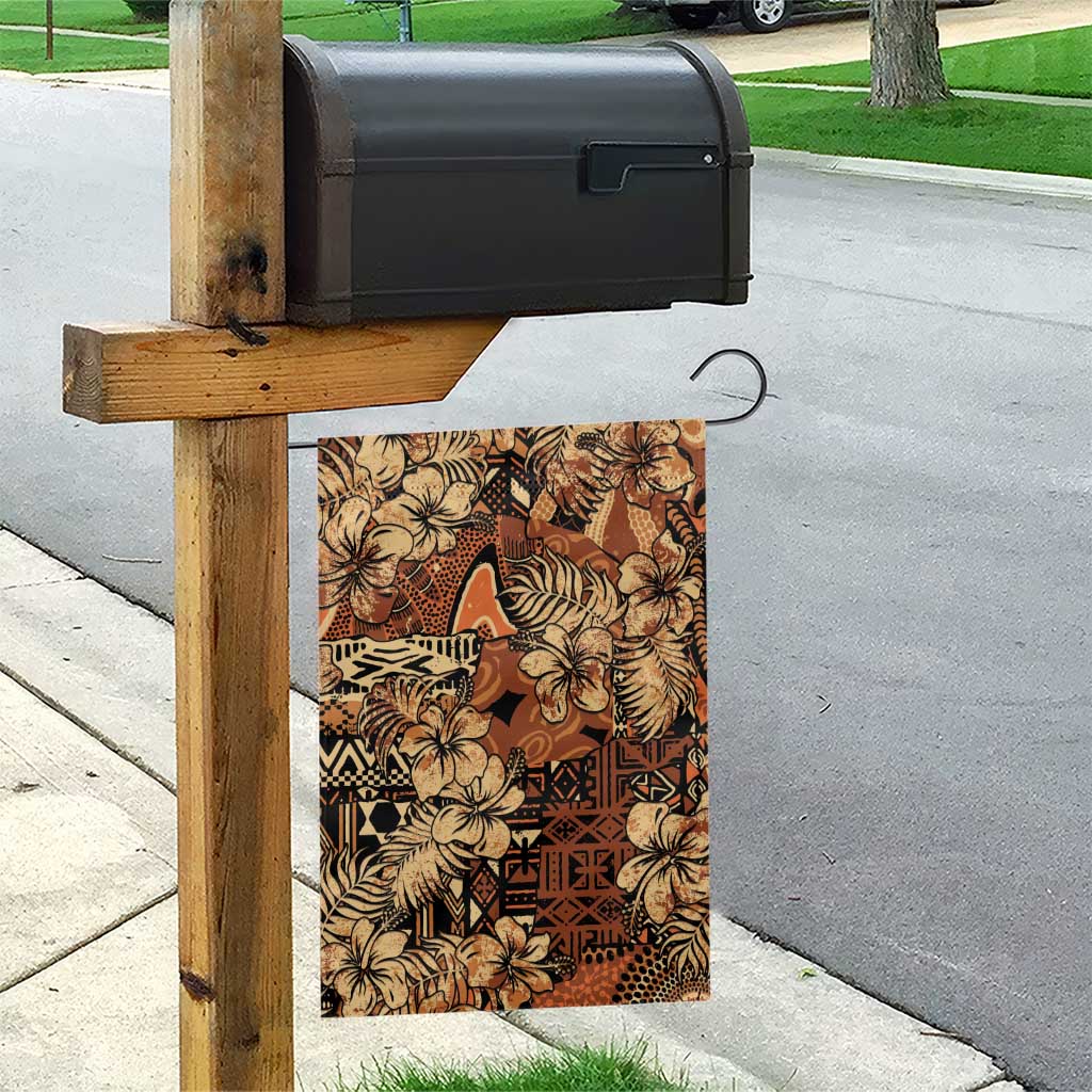 Afro Hibiscus Tropical Garden Flag African Pattern - African Pride