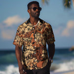 Afro Hibiscus Tropical Hawaiian Shirt African Pattern - African Pride
