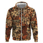 Afro Hibiscus Tropical Hoodie African Pattern - African Pride