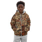 Afro Hibiscus Tropical Kid Hoodie African Pattern - African Pride