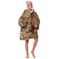 Afro Hibiscus Tropical Kid Wearable Blanket Hoodie African Pattern - African Pride