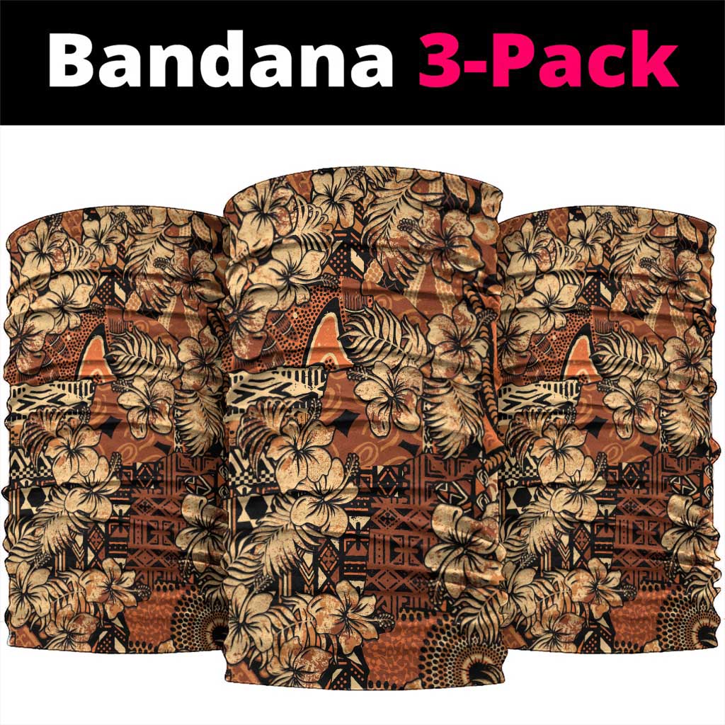 Afro Hibiscus Tropical Neck Gaiter African Pattern - African Pride