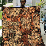 Afro Hibiscus Tropical Quilt African Pattern - African Pride