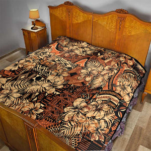 Afro Hibiscus Tropical Quilt African Pattern - African Pride