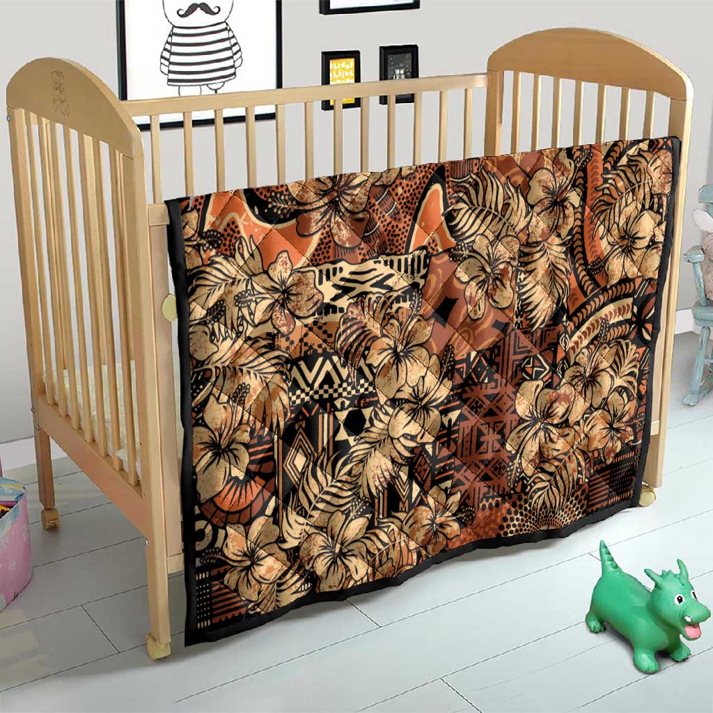 Afro Hibiscus Tropical Quilt African Pattern - African Pride