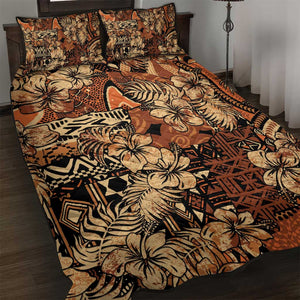 Afro Hibiscus Tropical Quilt Bed Set African Pattern - African Pride