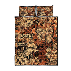 Afro Hibiscus Tropical Quilt Bed Set African Pattern - African Pride