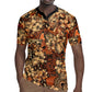 Afro Hibiscus Tropical Rugby Jersey African Pattern - African Pride