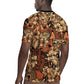 Afro Hibiscus Tropical Rugby Jersey African Pattern - African Pride