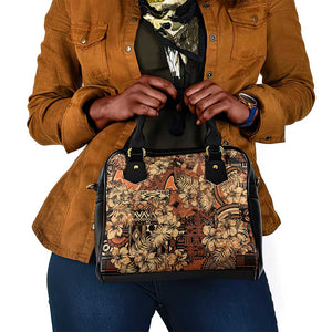 Afro Hibiscus Tropical Shoulder Handbag African Pattern - African Pride