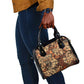 Afro Hibiscus Tropical Shoulder Handbag African Pattern - African Pride