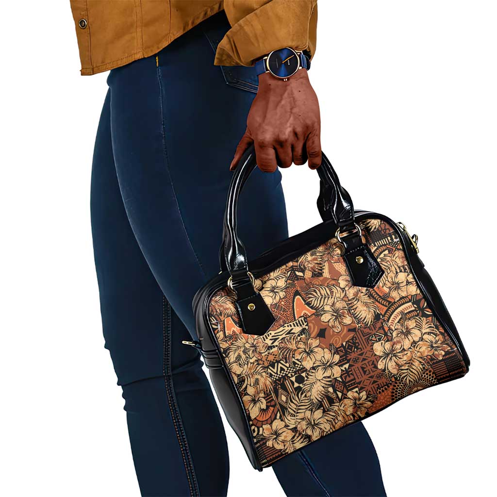 Afro Hibiscus Tropical Shoulder Handbag African Pattern - African Pride