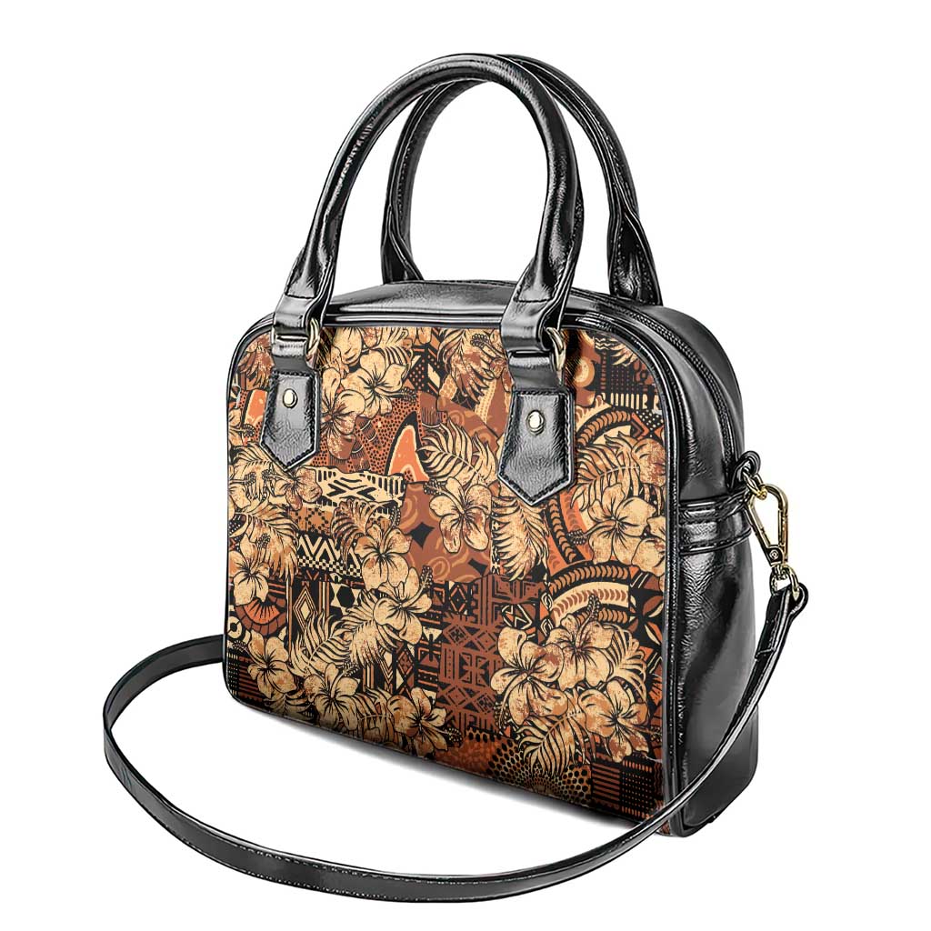 Afro Hibiscus Tropical Shoulder Handbag African Pattern - African Pride