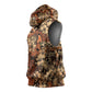 Afro Hibiscus Tropical Sleeveless Hoodie African Pattern - African Pride